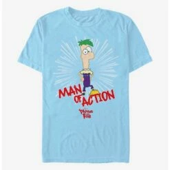 Budget 🤩 Disney Phineas And Ferb Man Of Action T-Shirt 😍