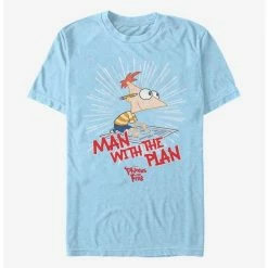 Budget ⌛ Disney Phineas And Ferb The Plan Man T-Shirt ❤️