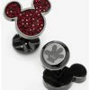 Buy ✨ Disney Mickey Mouse Maroon Crystal Cufflinks 🔔