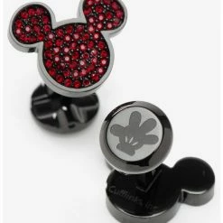 Buy ✨ Disney Mickey Mouse Maroon Crystal Cufflinks 🔔
