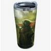 Hot Sale 🧨 Star Wars The Mandalorian Child Gazing 20oz Stainless Steel Tumbler With Lid ❤️