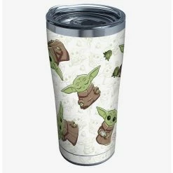 Best deal 👏 Star Wars The Mandalorian Child Playing 20oz Stainless Steel Tumbler With Lid ✨