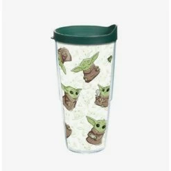 Top 10 🌟 Star Wars The Mandalorian Child Playing 24oz Classic Tumbler With Lid 🧨