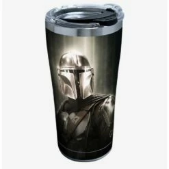 Cheap ๐คฉ Star Wars The Mandalorian Chrome Mando 20oz Stainless Steel Tumbler With Lid โ๏ธ