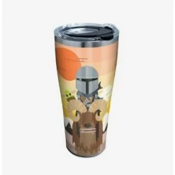 Cheap 👍 Star Wars The Mandalorian Geo Pop GRP 30oz Stainless Steel Tumbler With Lid ✨