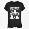 Best reviews of ❤️ Disney Epic Mickey Character Lockups B&W 🤩 Girls T-Shirt 😀