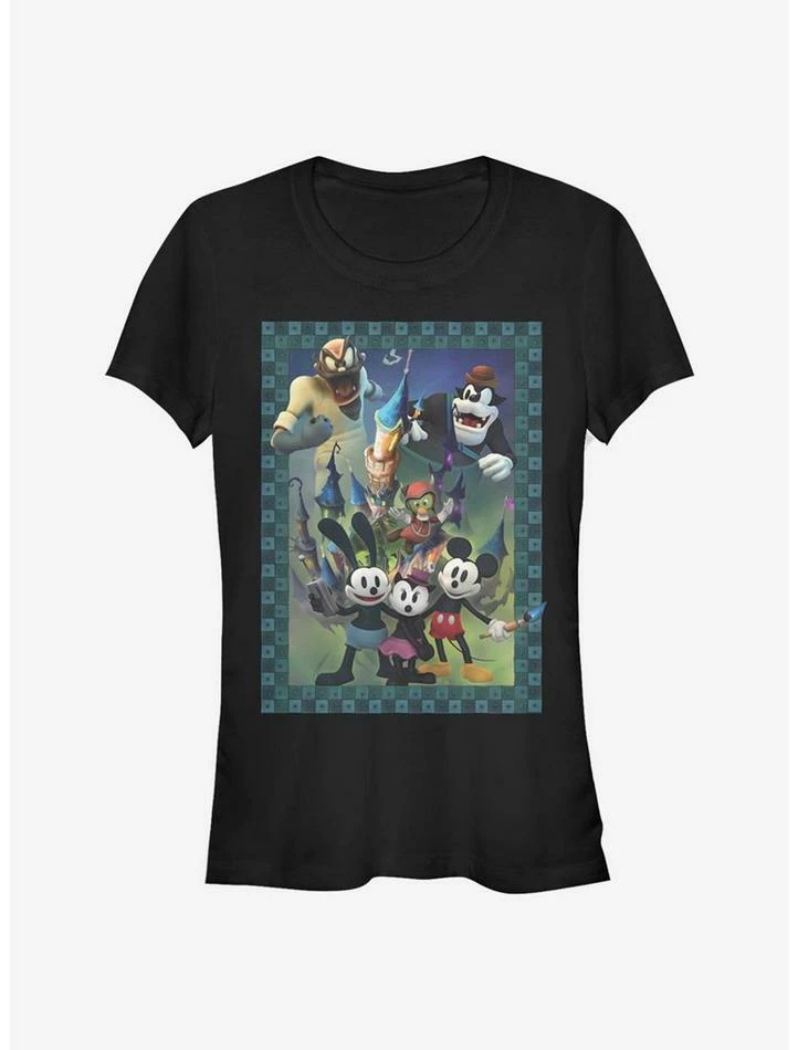 Brand new π Disney Epic Mickey Characters Group Poster Style Girls T-Shirt β 1 Brand new π Disney Epic Mickey Characters Group Poster Style Girls T-Shirt β