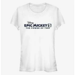 Brand new 🔔 Disney Epic Mickey Power Of Two Logo Girls T-Shirt ⭐