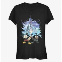 New 😉 Disney Epic Mickey Splash Poster Cutout 😀 Girls T-Shirt ❤️