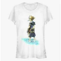 Cheap 👍 Disney Kingdom Hearts Feet Wet Girls T-Shirt 🎁