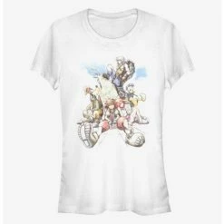Wholesale 💯 Disney Kingdom Hearts Group In The Clouds ❤️ Girls T-Shirt ⭐