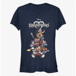 Cheapest 🤩 Disney Kingdom Hearts Group With Logo Girls T-Shirt ⌛