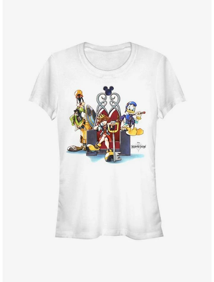 New ✨ Disney Kingdom Hearts In Chair 🎁 Girls T-Shirt 🎁 1 New ✨ Disney Kingdom Hearts In Chair 🎁 Girls T-Shirt 🎁