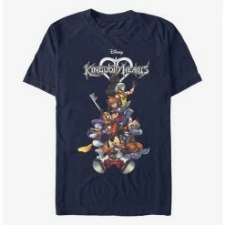 Cheap 👍 Disney Kingdom Hearts Group With Logo T-Shirt ⭐