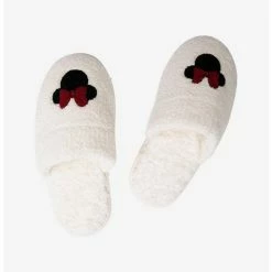 Promo 💯 CozyChic Classic Disney Minnie Mouse Slipper Cream ❤️