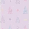 Flash Sale 🔔 Disney Princesses Purple and Pink Castle Peel & Stick Wallpaper 🎁