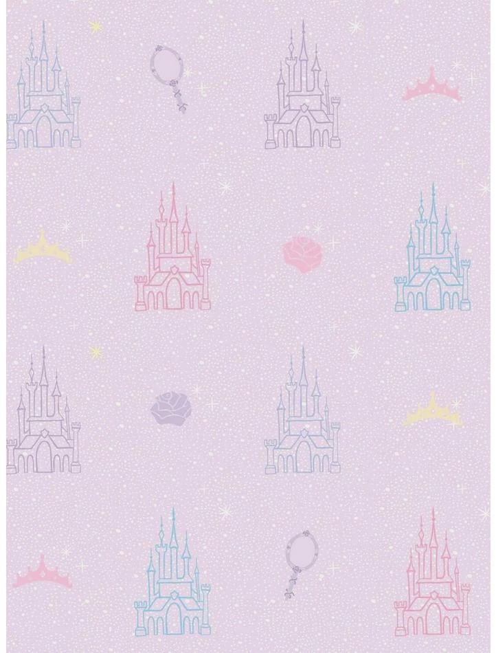 Flash Sale 🔔 Disney Princesses Purple and Pink Castle Peel & Stick Wallpaper 🎁 1 Flash Sale 🔔 Disney Princesses Purple and Pink Castle Peel & Stick Wallpaper 🎁