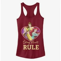 Promo 🔔 Disney Princess Strong Hearts Rule Girls Tank 🌟