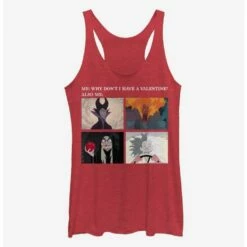 Top 10 ⭐ Disney Villains Valentine Meme Girls Tank ✨