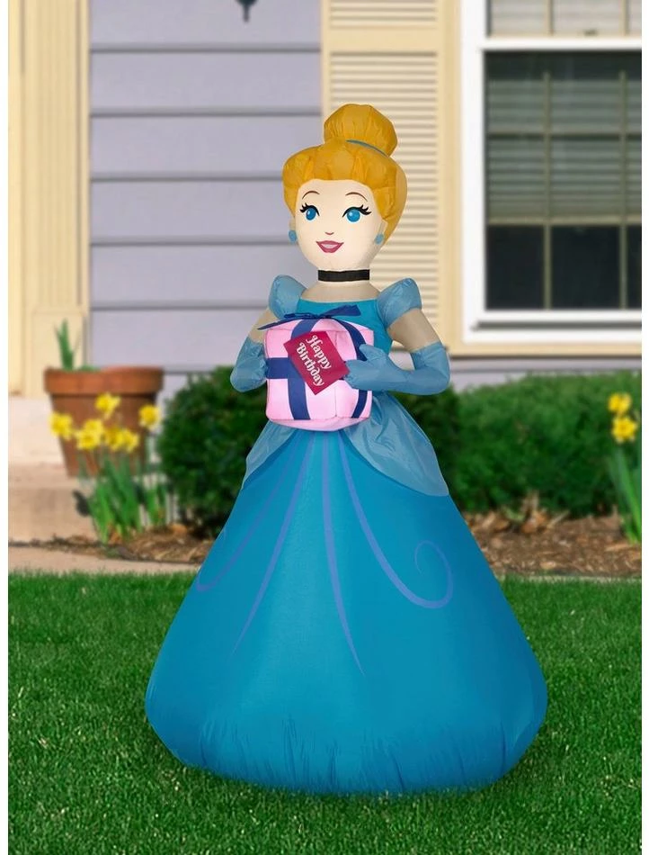 Discount ✨ Disney Cinderella Birthday Present Inflatable Décor 😉 2 Discount ✨ Disney Cinderella Birthday Present Inflatable Décor 😉 - Image 2