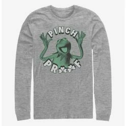 Budget 🧨 Disney The Muppets Pinch Proof Kermit Long-Sleeve T-Shirt ⌛
