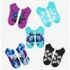 Cheapest ⌛ Disney Lilo & Stitch Tie-Dye No-Show 🛒 Socks 5 Pair ❤️