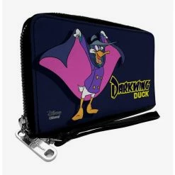 Best reviews of ⌛ Disney Darkwing Duck Cape Pose Navy Yellow Zip Around Wallet ✔️