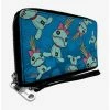 Coupon ⌛ Disney Lilo & Stitch Scrump Hibiscus Zip Around Wallet 🔥