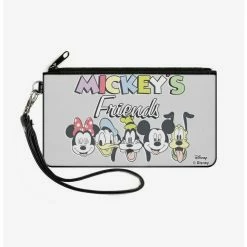 Best Pirce 🌟 Disney Mickeys The Fab Five Zip Clutch Canvas Wallet ⭐