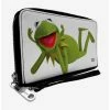 Deals ✔️ Disney The Muppets Kermit The Frog Pose Zip Around Wallet 😀