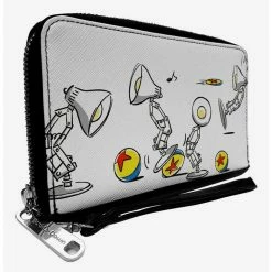 Deals 👏 Pixar Lamp Animation Luxo Jr Sketch Zip Around Wallet 👏