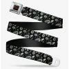 Flash Sale 🎁 Disney Hocus Pocus Elements Collage Black White Seatbelt Belt ⭐