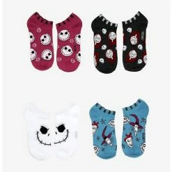 Cheapest ๐ The Nightmare Before Christmas Coffin No-Show Socks 4 Pair ๐