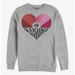 Hot Sale 🎉 Disney The Lion King Hakuna Rainbow Crew Sweatshirt ⌛
