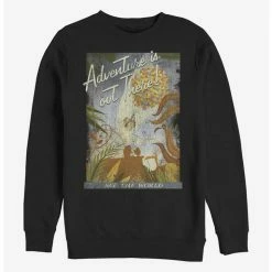 Cheapest ✔️ Disney Pixar Up Travel Poster Crew Sweatshirt ❤️