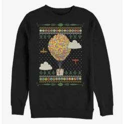 Best Sale 🎉 Disney Pixar Up Ugly Holiday Sweater Crew Sweatshirt 🔔