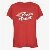 New ❤️ Disney Pixar Toy Story Vintage Pizza Logo ⭐ Girls T-Shirt 🤩
