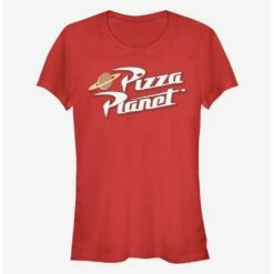 New ❤️ Disney Pixar Toy Story Vintage Pizza Logo ⭐ Girls T-Shirt 🤩