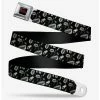 Deals 🛒 Disney Hocus Pocus Elements Collage Black White Seatbelt Belt 🔥