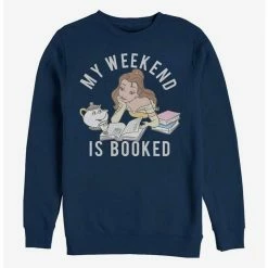 Wholesale 😀 Disney Beauty And The Beast Booked Crew Sweatshirt 😍