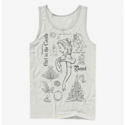 Promo 👍 Disney Beauty And The Beast Beast In The Castle Tank ✨