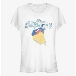 Buy 🎁 Disney Snow White And The Seven Dwarfs Classic Floral Girls T-Shirt ✨