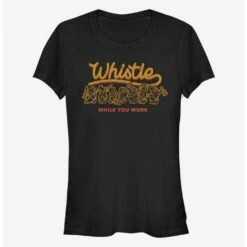 Cheapest ✔️ Disney Snow White And The Seven Dwarfs Just Whistle Girls T-Shirt 🛒