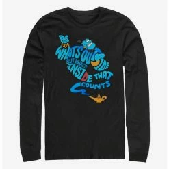 Flash Sale 🥰 Disney Aladdin Quote Genie Bottle Long-Sleeve T-Shirt 🤩