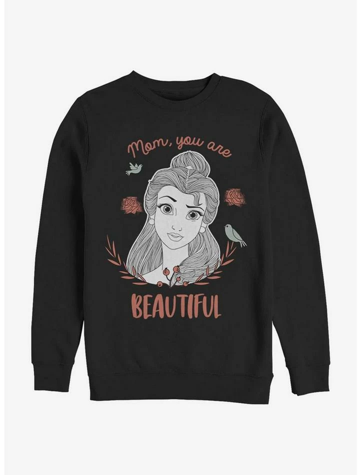 Cheapest ✨ Disney Beauty And The Beast Beautiful Mom Crew Sweatshirt ⌛ 1 Cheapest ✨ Disney Beauty And The Beast Beautiful Mom Crew Sweatshirt ⌛