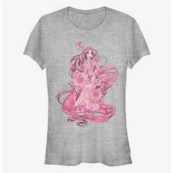 Discount ⭐ Disney Tangled Tonal Rapunzel 😀 Girls T-Shirt ✔️