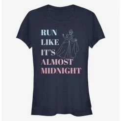 Budget 🤩 Disney Cinderella Run Like It's Almost Midnight Girls T-Shirt 🌟