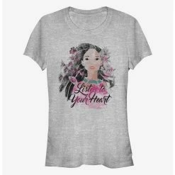 Best Sale 😍 Disney Pocahontas Listen To Your Heart 🤩 Girls T-Shirt ✔️