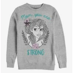 Best deal ⭐ Disney The Little Mermaid Strong Mom Crew Sweatshirt 🌟