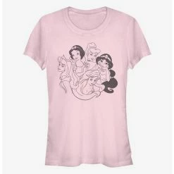 Best Pirce ✨ Disney Princess Simple Princess Girls T-Shirt 🌟